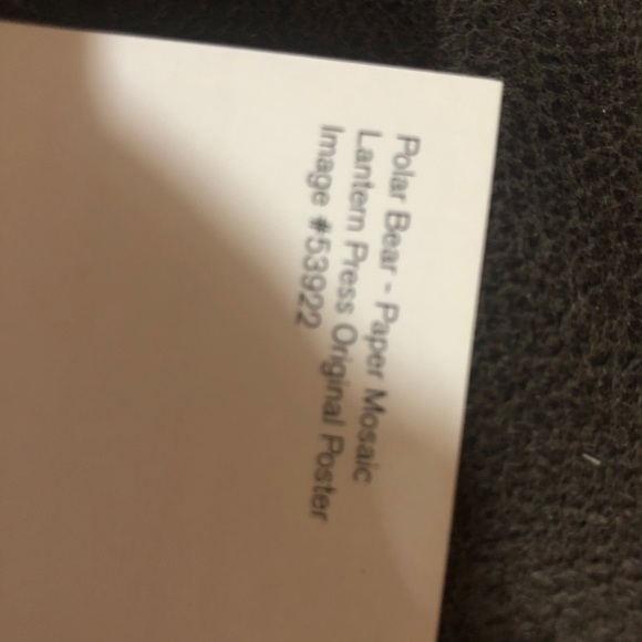 Lantern Press, Polar Bear, Paper Mosaic, Postcard - Picture 2 of 3